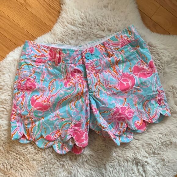 Lilly Pulitzer Buttercup Shorts In Jellies Be Jammin Print 00 - Picture 2 of 5